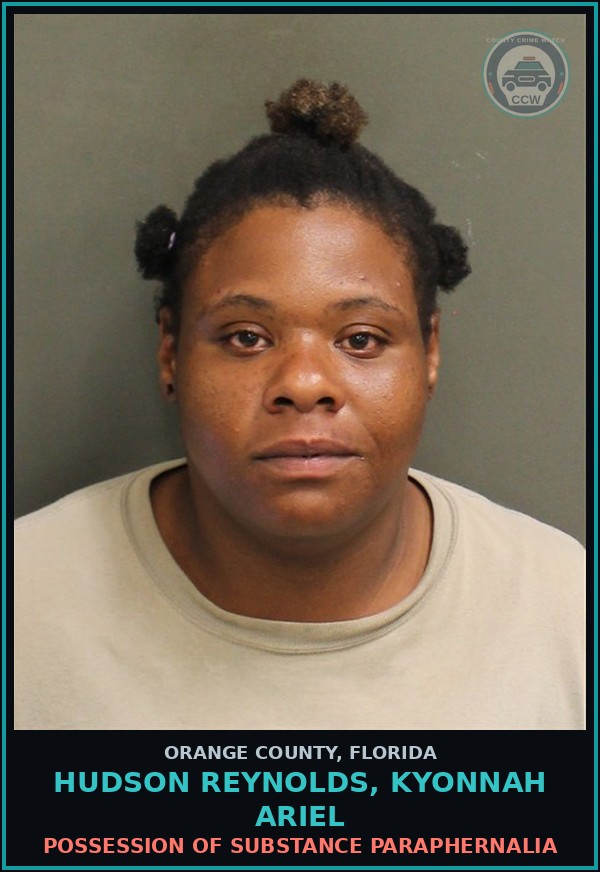 Booking mugshot of HUDSON REYNOLDS, KYONNAH ARIEL in Orange County