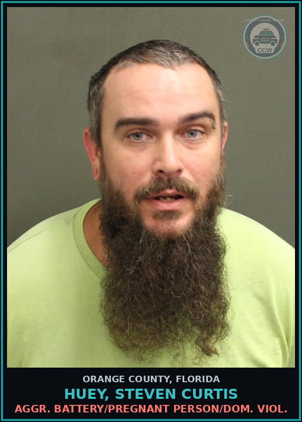 Booking mugshot of HUEY, STEVEN CURTIS in Orange County