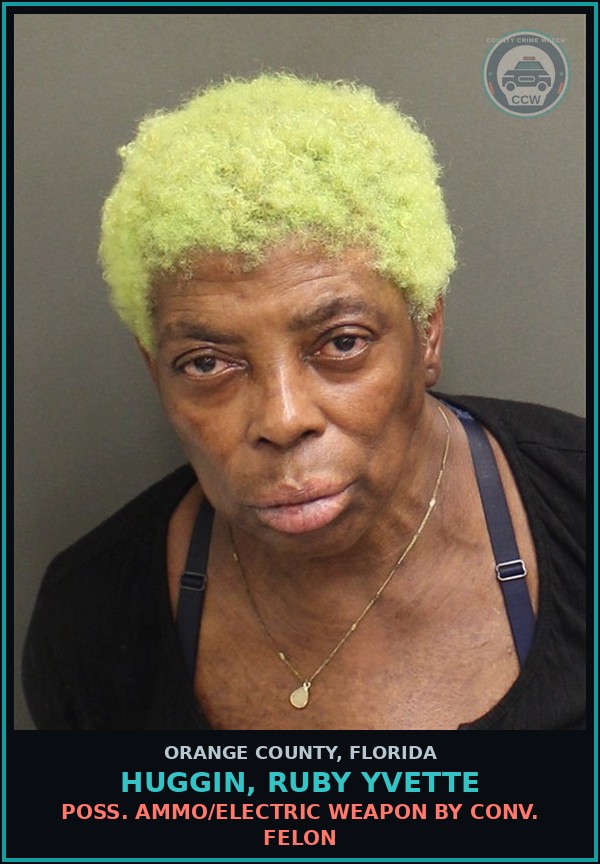 Booking mugshot of HUGGIN, RUBY YVETTE in Orange County