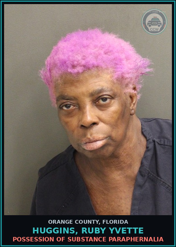 Booking mugshot of HUGGINS, RUBY YVETTE in Orange County