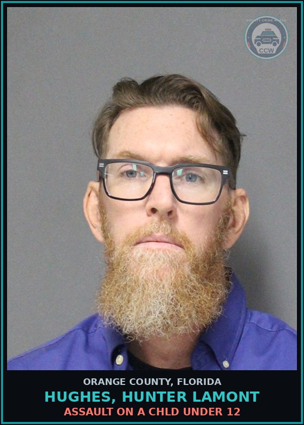 Booking mugshot of HUGHES, HUNTER LAMONT in Orange County