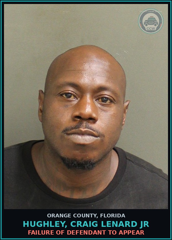 Booking mugshot of HUGHLEY, CRAIG LENARD JR in Orange County