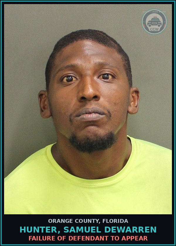 Booking mugshot of HUNTER, SAMUEL DEWARREN in Orange County