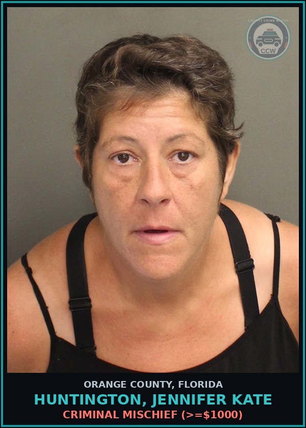 Booking mugshot of HUNTINGTON, JENNIFER KATE in Orange County