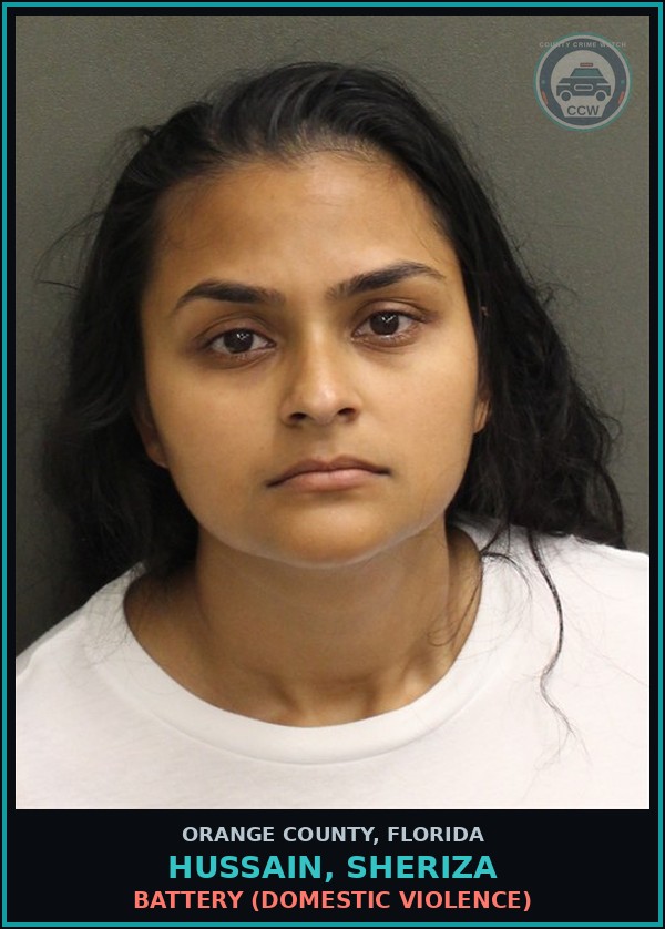 Booking mugshot of HUSSAIN, SHERIZA in Orange County