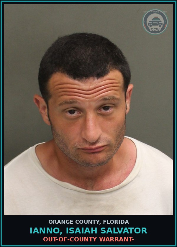 Booking mugshot of IANNO, ISAIAH SALVATOR in Orange County