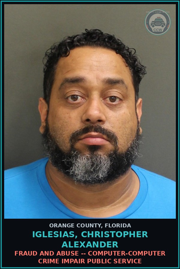 Booking mugshot of IGLESIAS, CHRISTOPHER ALEXANDER in Orange County