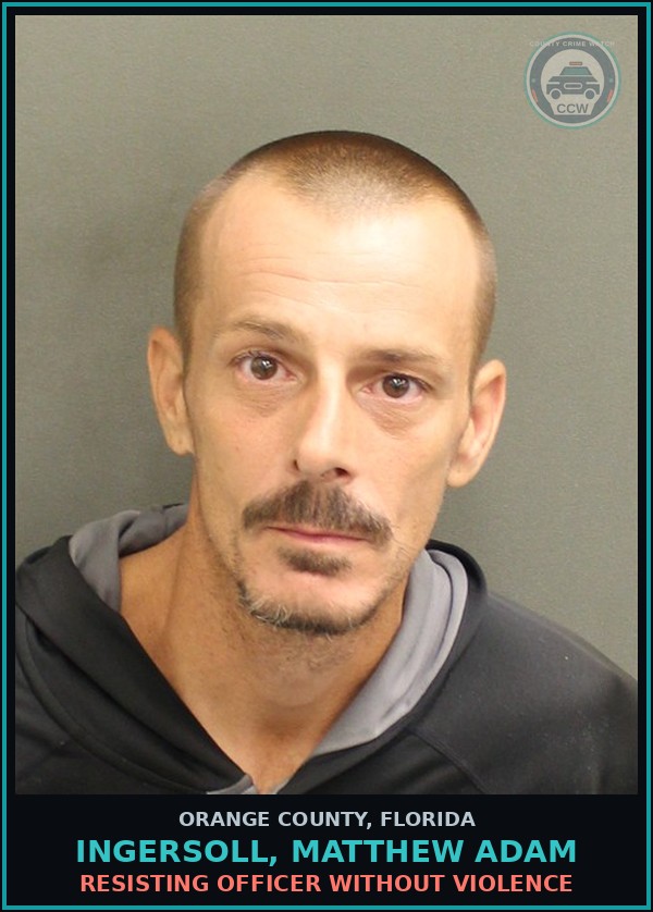 Booking mugshot of INGERSOLL, MATTHEW ADAM in Orange County