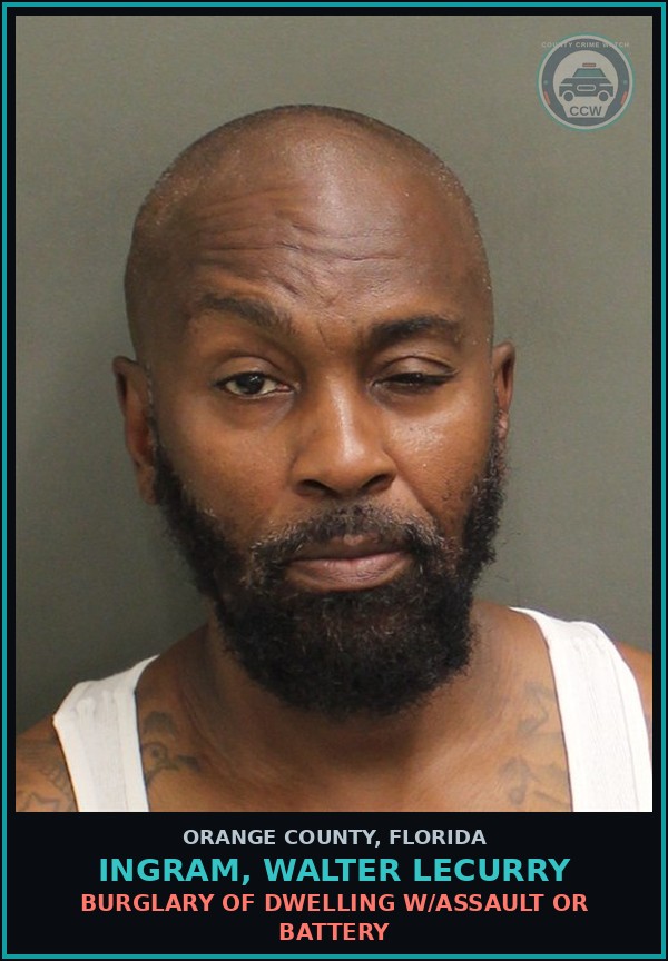 Booking mugshot of INGRAM, WALTER LECURRY in Orange County