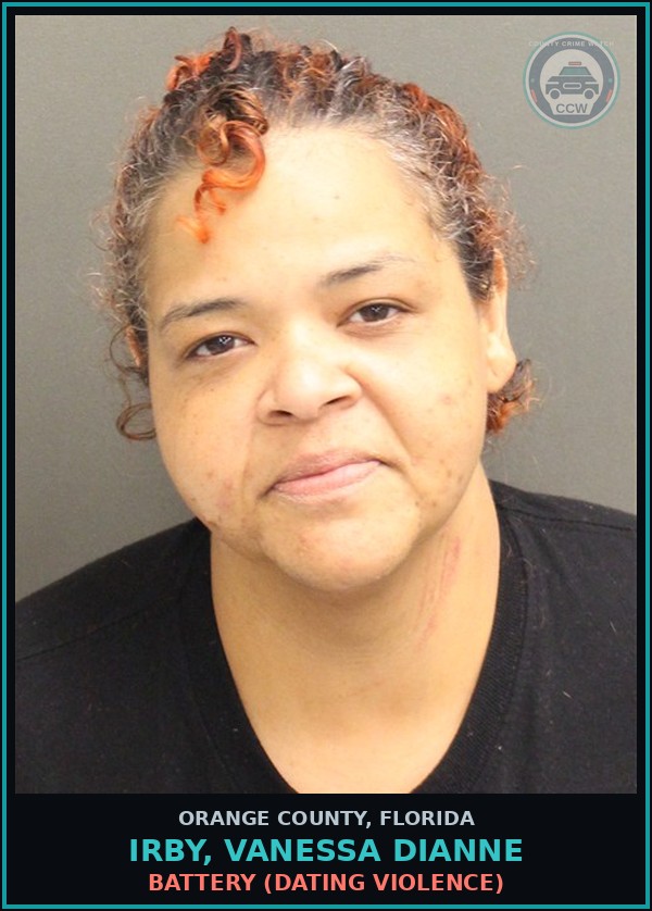 Booking mugshot of IRBY, VANESSA DIANNE in Orange County
