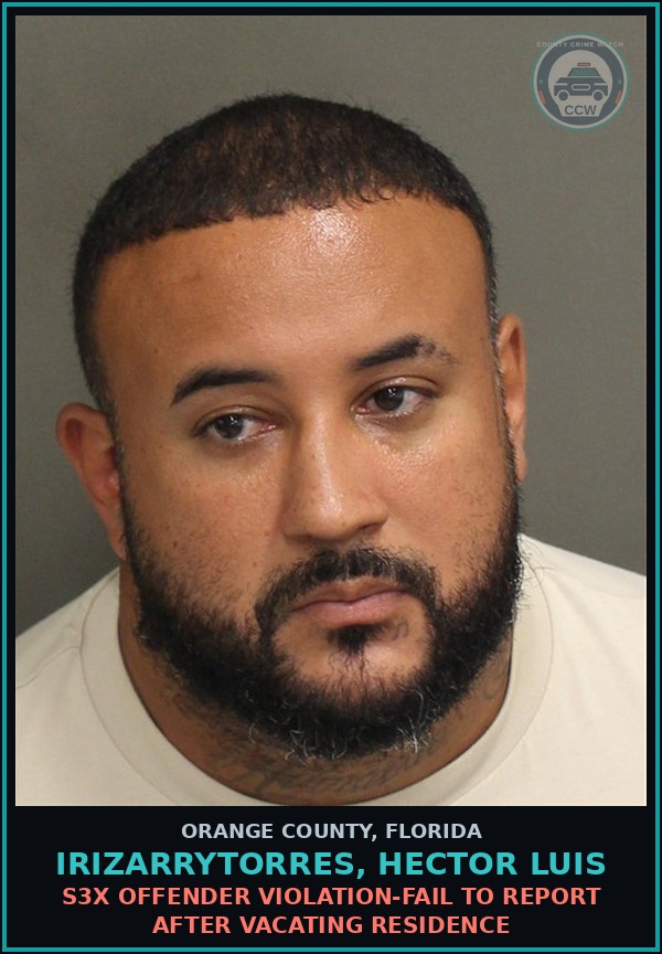 Booking mugshot of IRIZARRYTORRES, HECTOR LUIS in Orange County