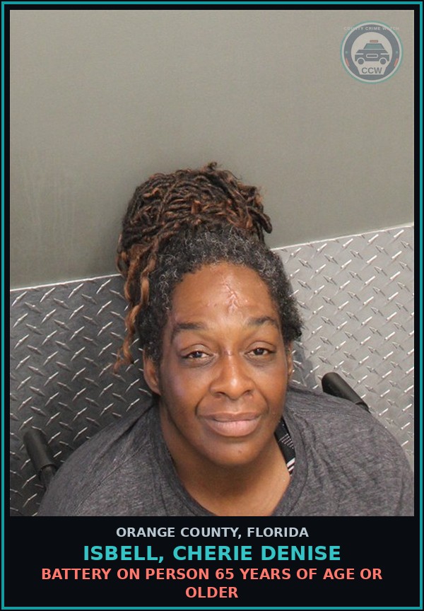 Booking mugshot of ISBELL, CHERIE DENISE in Orange County