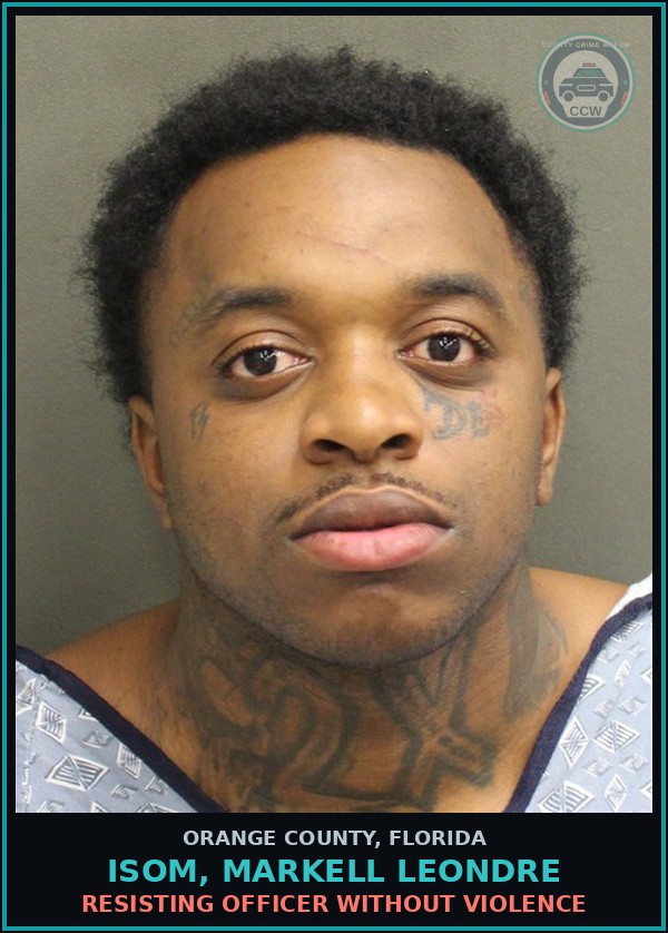 Booking mugshot of ISOM, MARKELL LEONDRE in Orange County