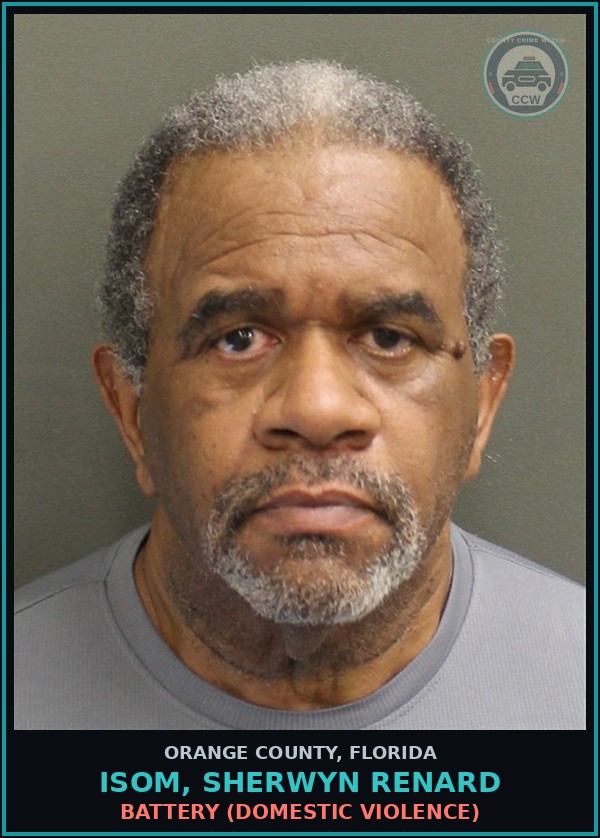 Booking mugshot of ISOM, SHERWYN RENARD in Orange County