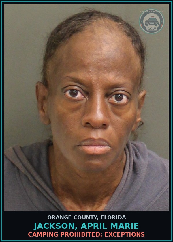 Booking mugshot of JACKSON, APRIL MARIE in Orange County