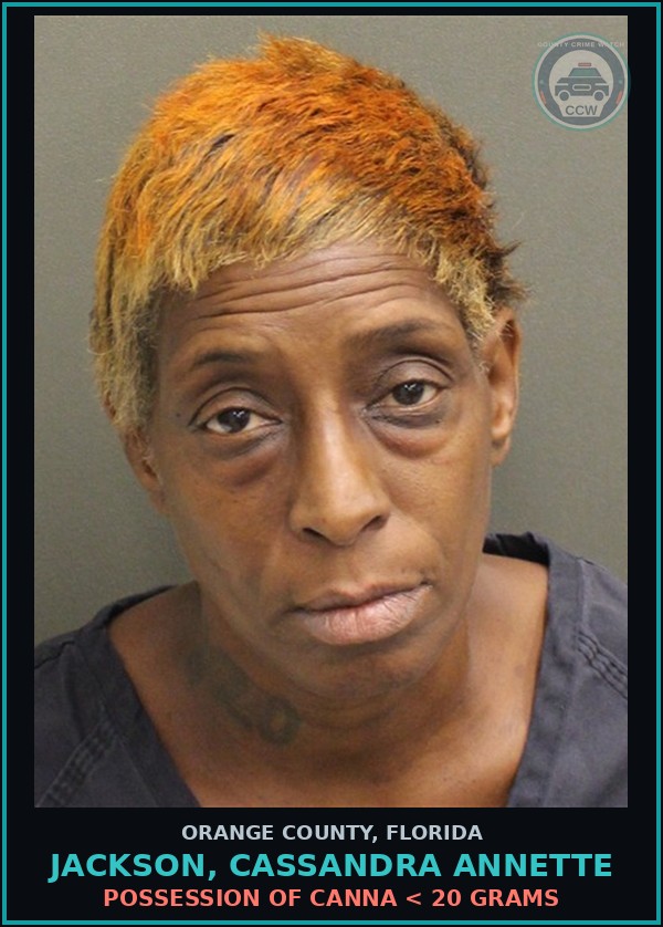 Booking mugshot of JACKSON, CASSANDRA ANNETTE in Orange County
