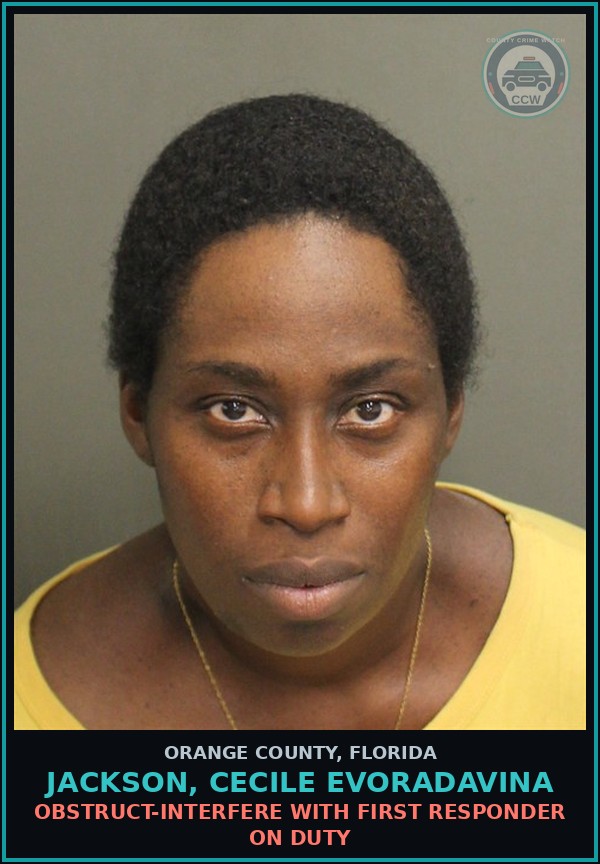 Booking mugshot of JACKSON, CECILE EVORADAVINA in Orange County