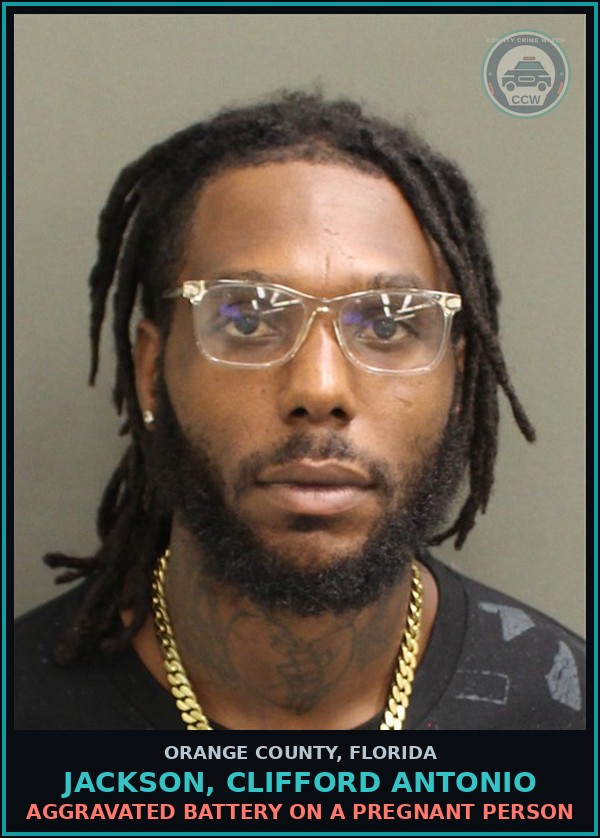 Booking mugshot of JACKSON, CLIFFORD ANTONIO in Orange County