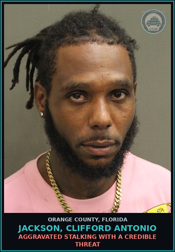 Booking mugshot of JACKSON, CLIFFORD ANTONIO in Orange County