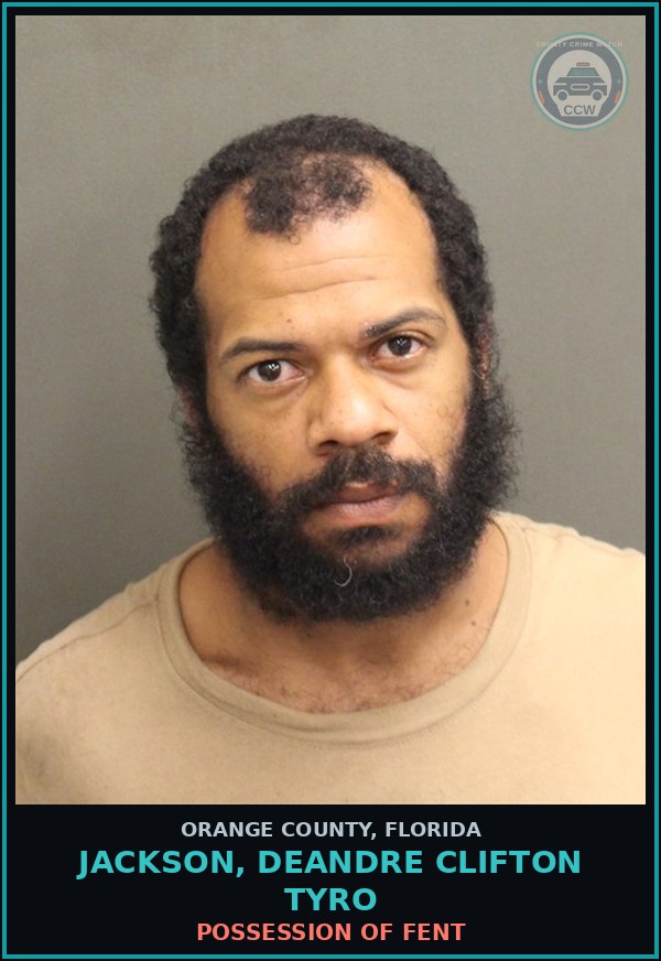 Booking mugshot of JACKSON, DEANDRE CLIFTON TYRO in Orange County