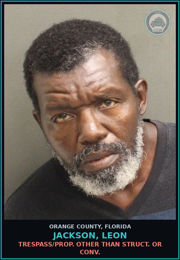 Booking mugshot of JACKSON, LEON in Orange County