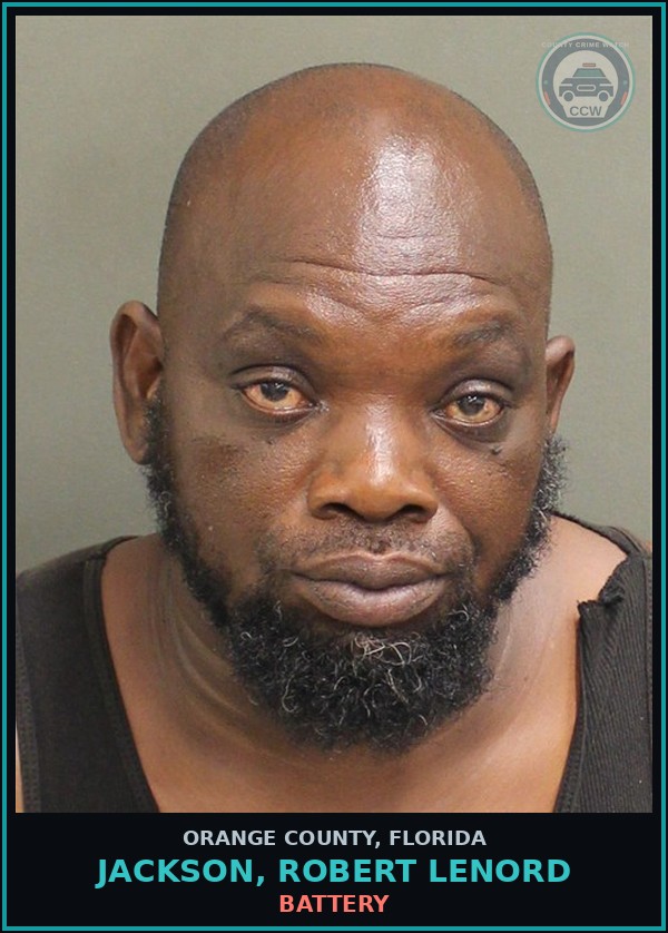 Booking mugshot of JACKSON, ROBERT LENORD in Orange County