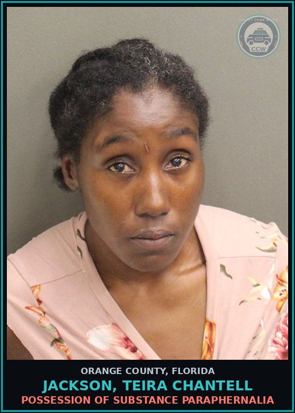 Booking mugshot of JACKSON, TEIRA CHANTELL in Orange County