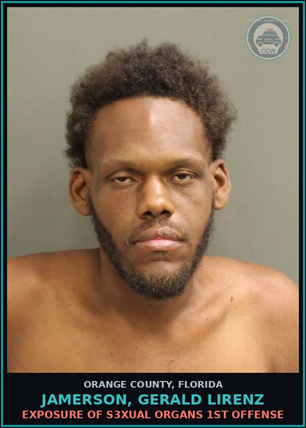 Booking mugshot of JAMERSON, GERALD LIRENZ in Orange County