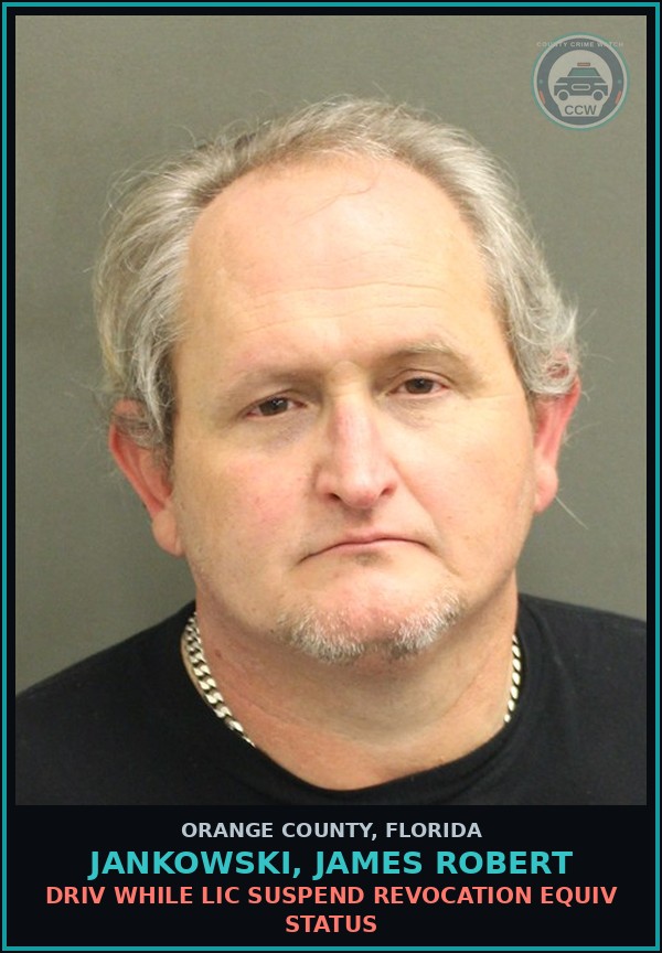 Booking mugshot of JANKOWSKI, JAMES ROBERT in Orange County