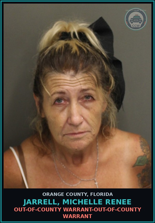 Booking mugshot of JARRELL, MICHELLE RENEE in Orange County