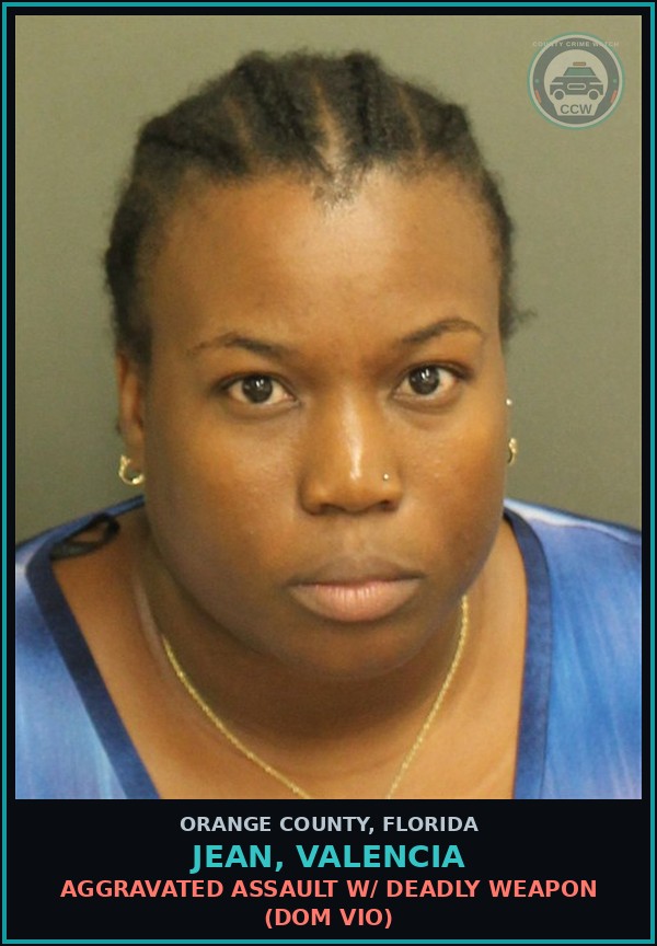 Booking mugshot of JEAN, VALENCIA in Orange County