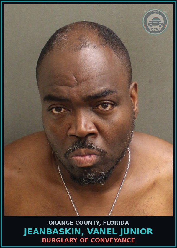Booking mugshot of JEANBASKIN, VANEL JUNIOR in Orange County