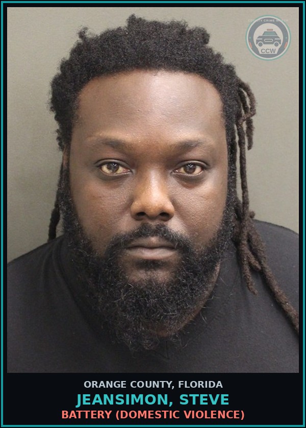 Booking mugshot of JEANSIMON, STEVE in Orange County