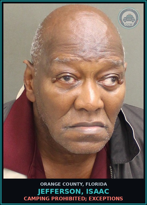 Booking mugshot of JEFFERSON, ISAAC in Orange County