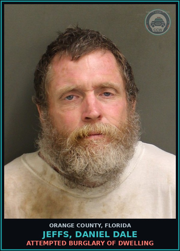 Booking mugshot of JEFFS, DANIEL DALE in Orange County