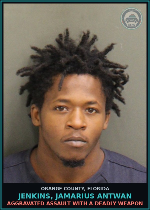 Booking mugshot of JENKINS, JAMARIUS ANTWAN in Orange County