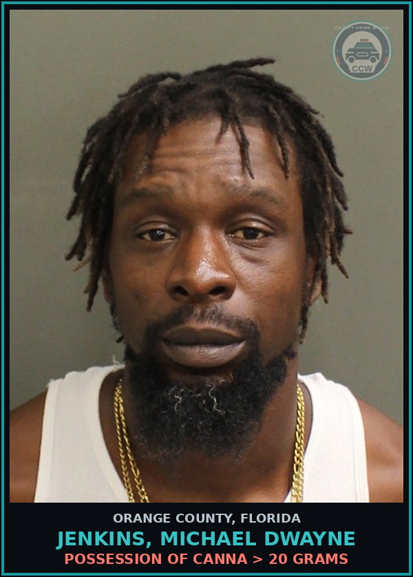 Booking mugshot of JENKINS, MICHAEL DWAYNE in Orange County