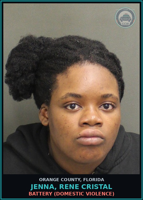 Booking mugshot of JENNA, RENE CRISTAL in Orange County