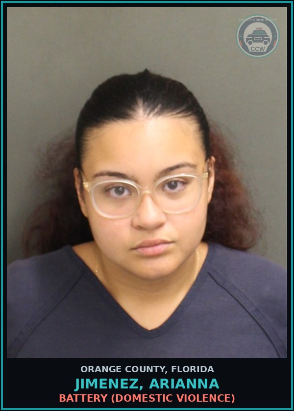 Booking mugshot of JIMENEZ, ARIANNA in Orange County