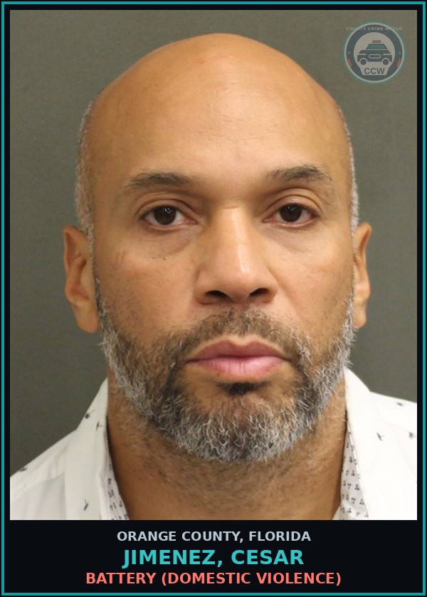 Booking mugshot of JIMENEZ, CESAR in Orange County