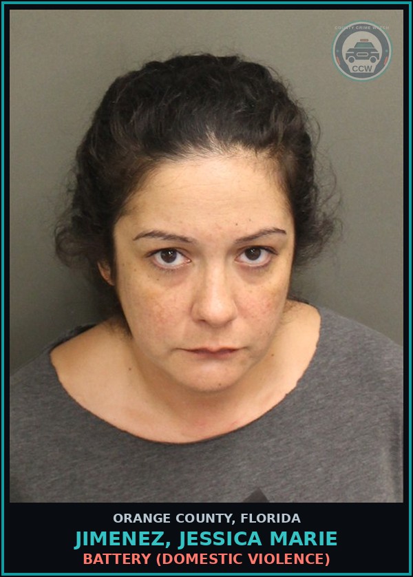 Booking mugshot of JIMENEZ, JESSICA MARIE in Orange County