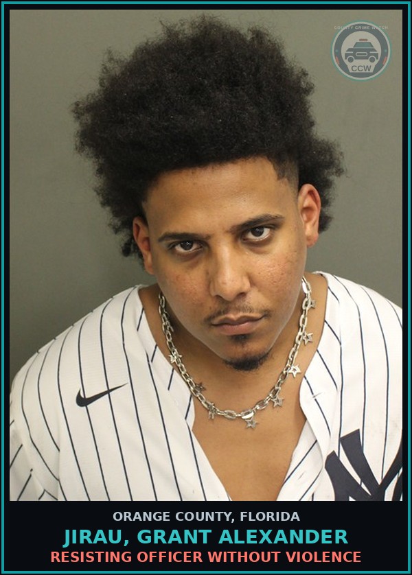 Booking mugshot of JIRAU, GRANT ALEXANDER in Orange County