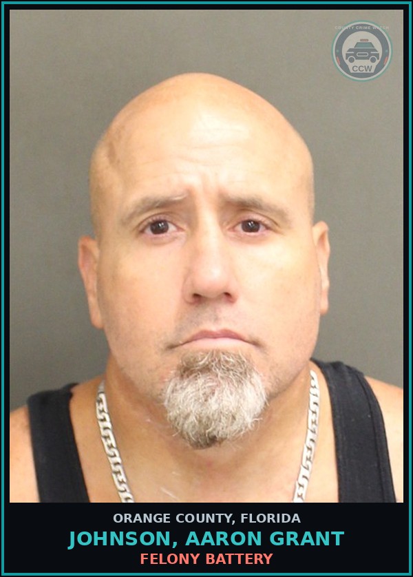 Booking mugshot of JOHNSON, AARON GRANT in Orange County