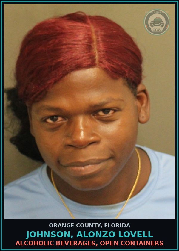 Booking mugshot of JOHNSON, ALONZO LOVELL in Orange County