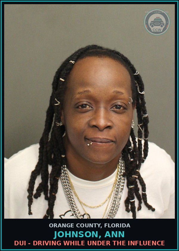 Booking mugshot of JOHNSON, ANN in Orange County