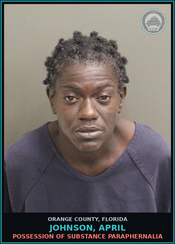 Booking mugshot of JOHNSON, APRIL in Orange County