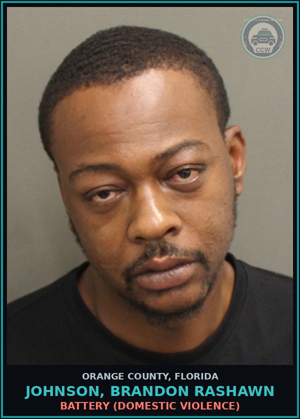 Booking mugshot of JOHNSON, BRANDON RASHAWN in Orange County