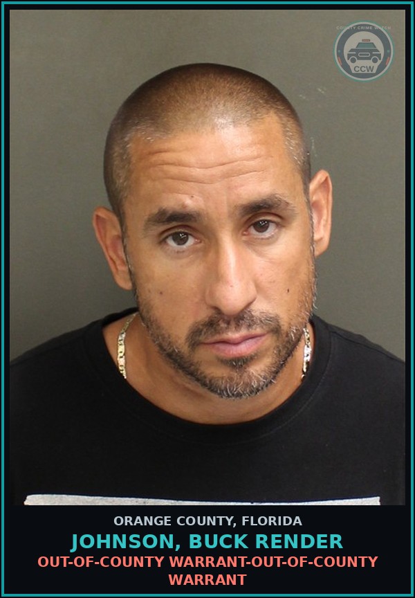 Booking mugshot of JOHNSON, BUCK RENDER in Orange County