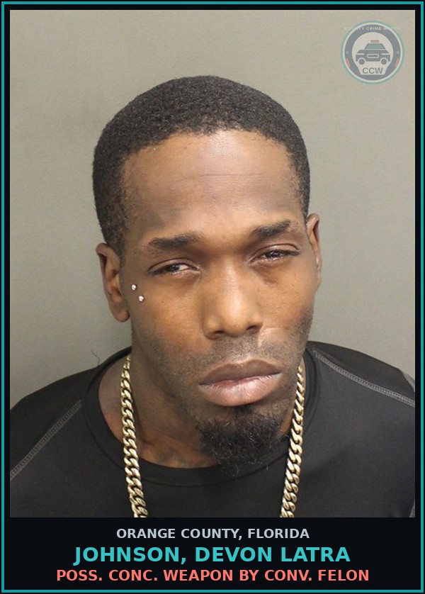 Booking mugshot of JOHNSON, DEVON LATRA in Orange County