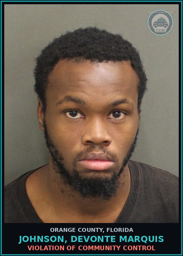 Booking mugshot of JOHNSON, DEVONTE MARQUIS in Orange County
